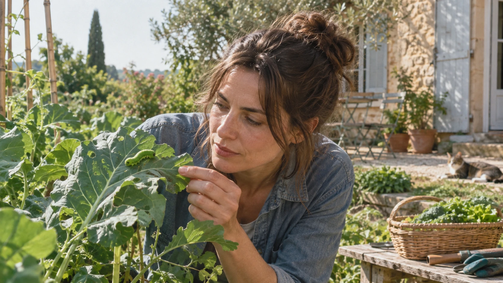 Identifier et gérer la chenille verte au jardin