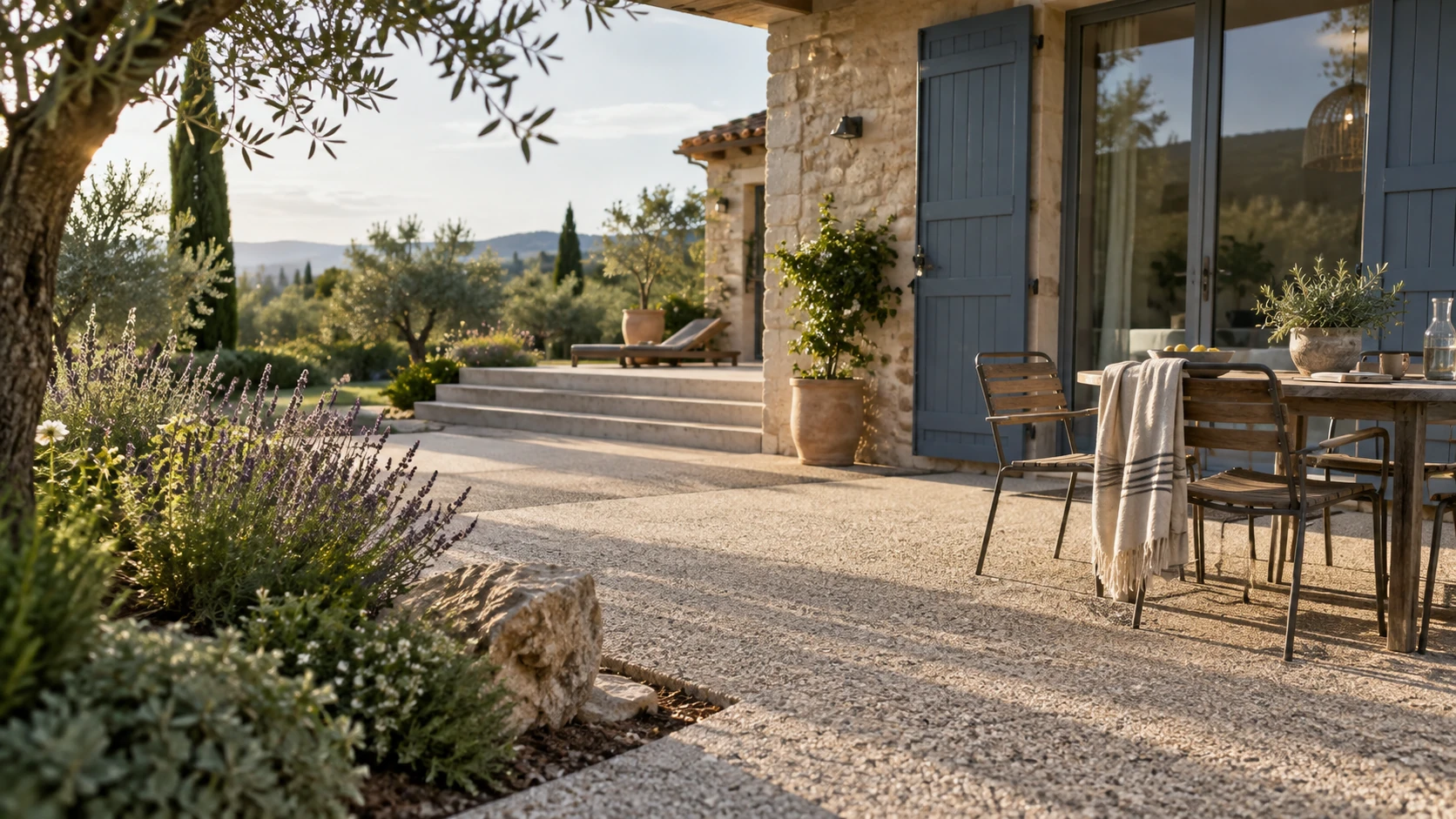 Le béton désactivé pour l’aménagement extérieur