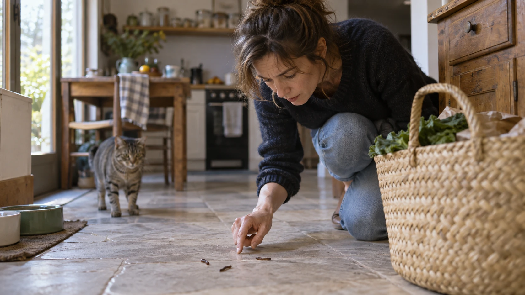 Vers noirs dans la maison : que faire